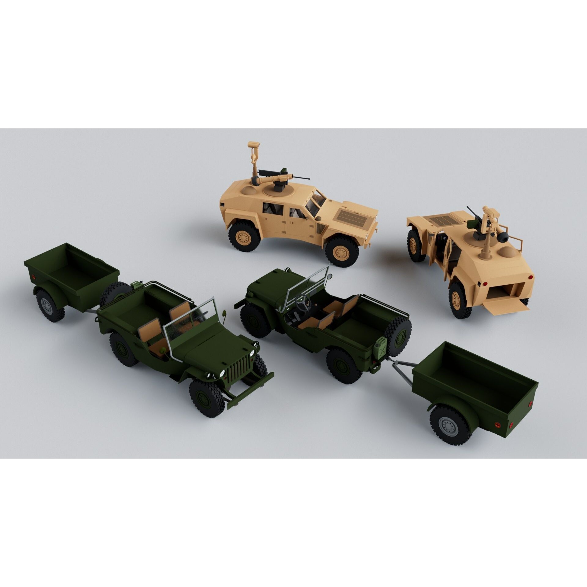 Military Mega Pack Collection - Game-Ready 3D Model - View 13