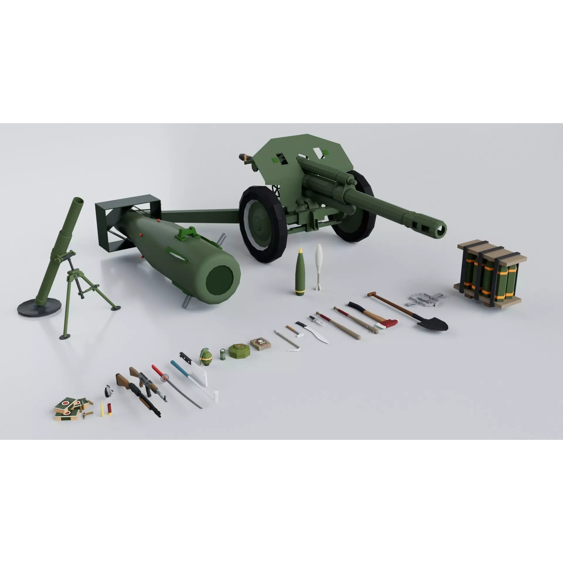 Military Mega Pack Collection - Game-Ready 3D Model - View 16
