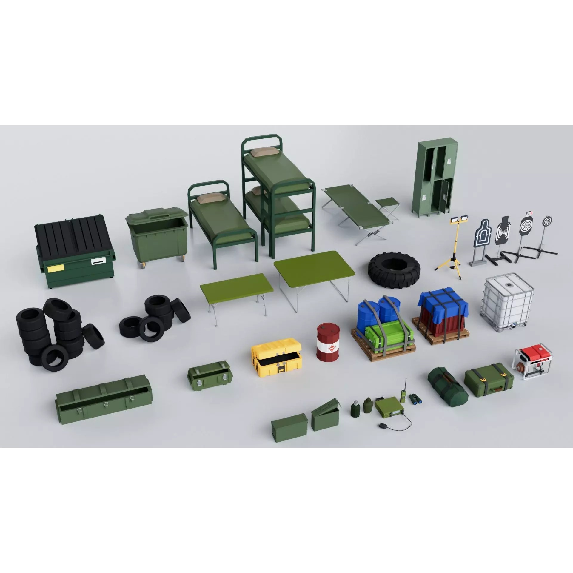 Military Mega Pack Collection - Game-Ready 3D Model - View 17