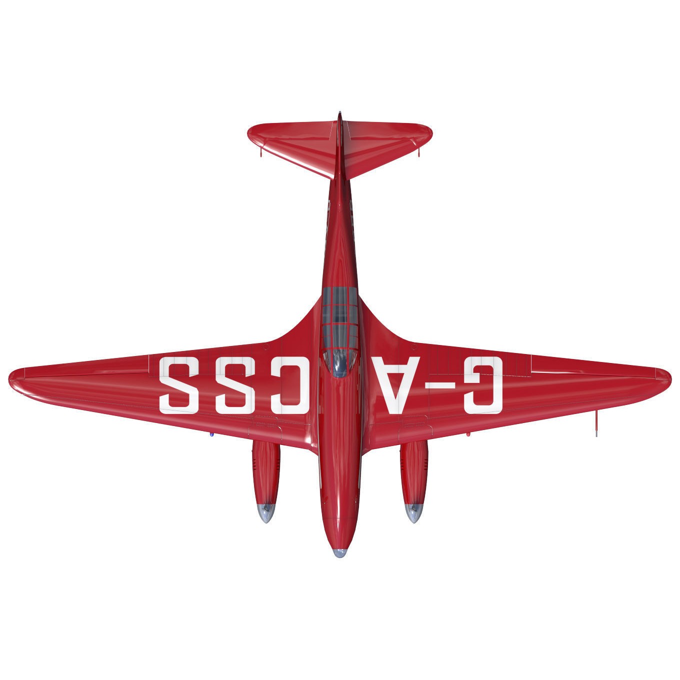 de Havilland DH88 Comet - Historic 3D Model - View 12