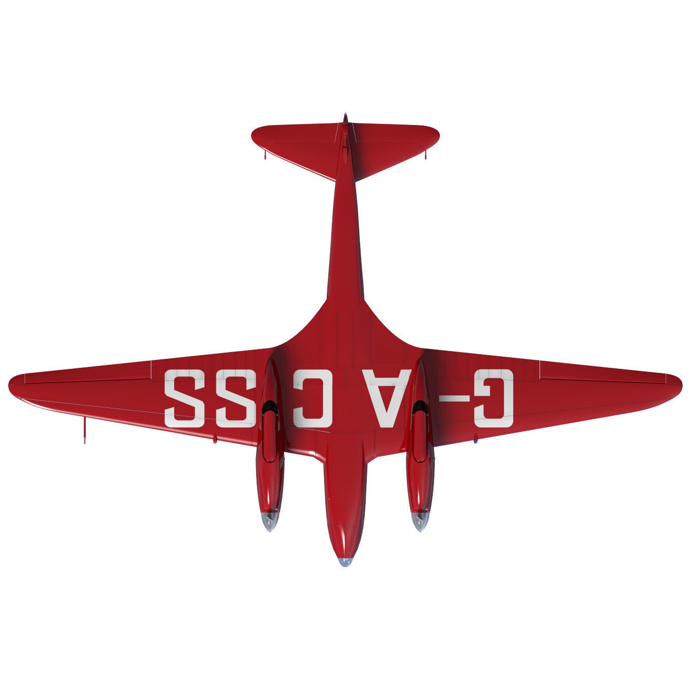 de Havilland DH88 Comet - Historic 3D Model - View 13
