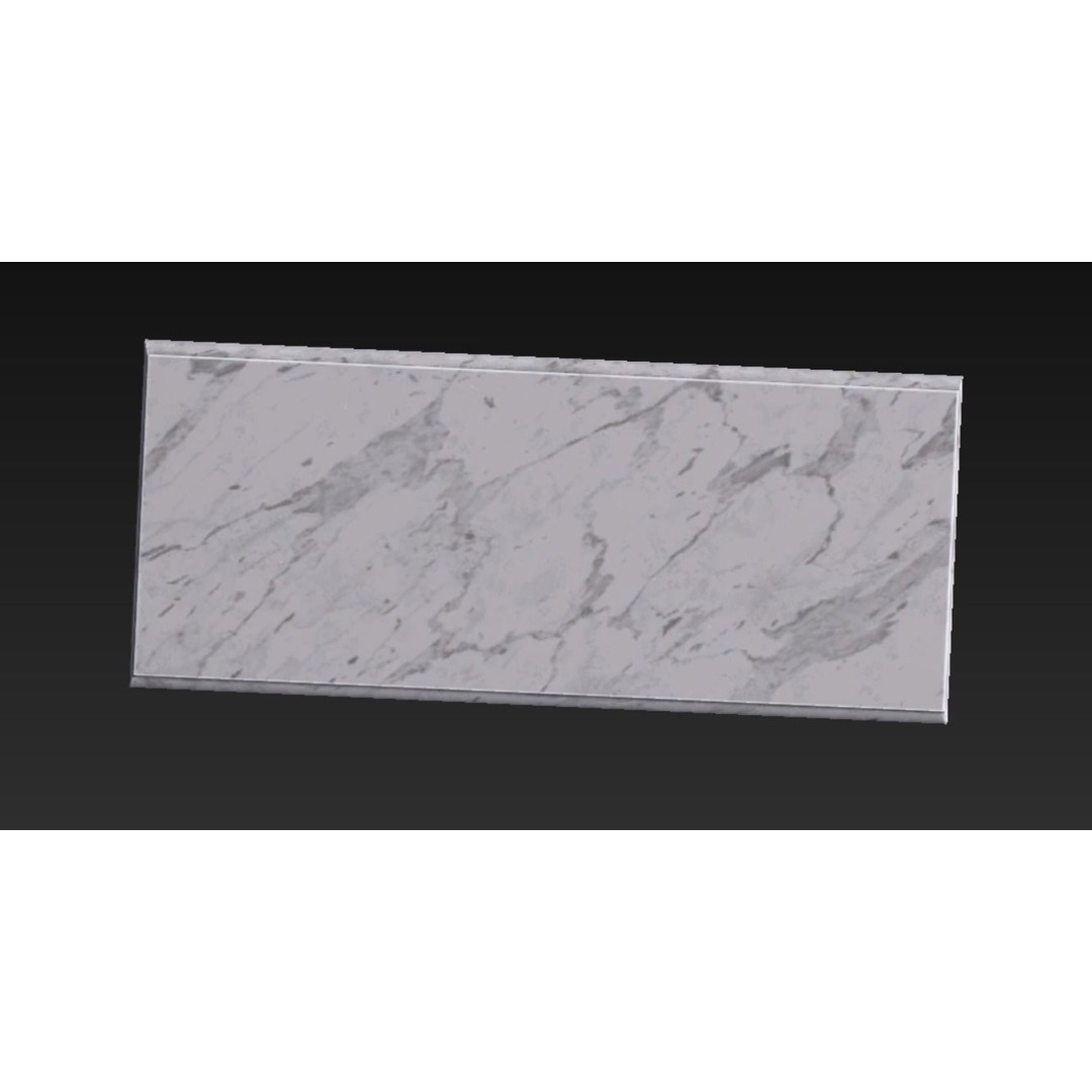 Roman Marble Bench 3D Model – Low Poly Architectural Decoration, FBX - View 5