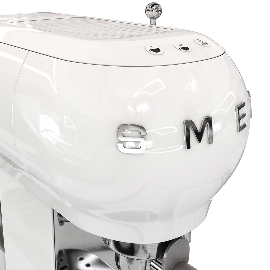 SMEG Manual Espresso Coffee Machine 3D Model – High Poly PBR Asset, FBX, OBJ - View 5