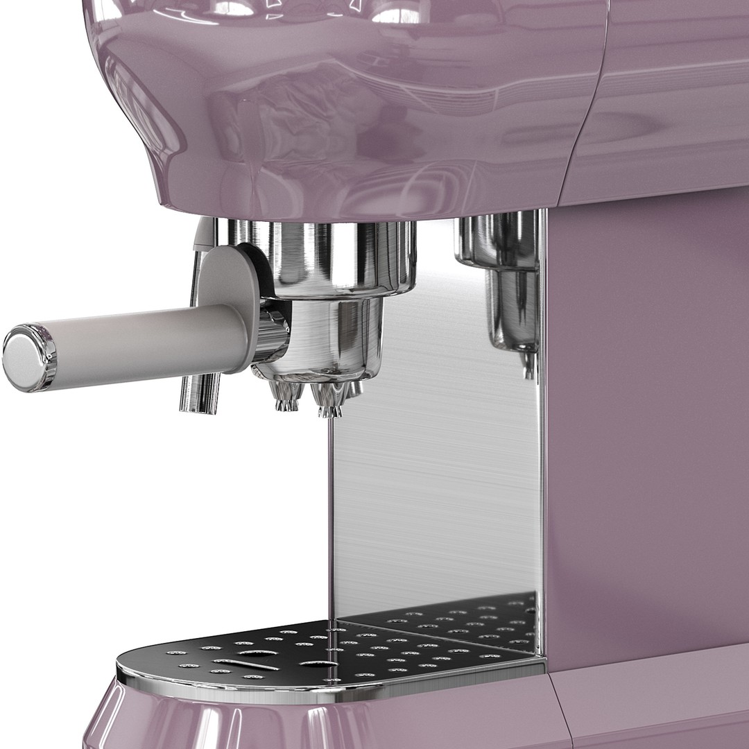 SMEG Manual Espresso Coffee Machine 3D Model – High Poly PBR Asset, FBX, OBJ - View 8