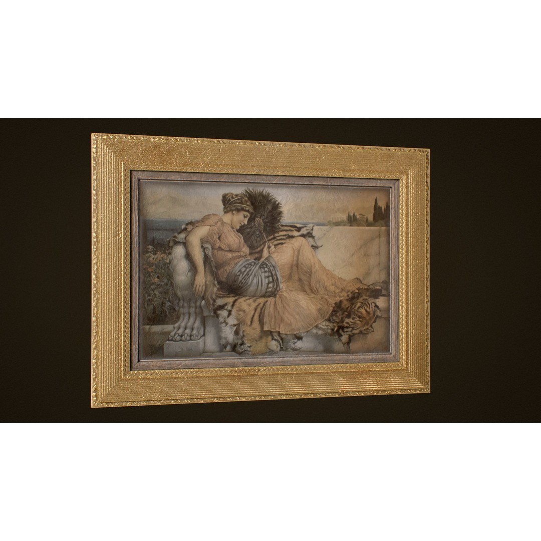 Victorian Paintings 3D Model – PBR Low Poly Game Ready Asset - View 15