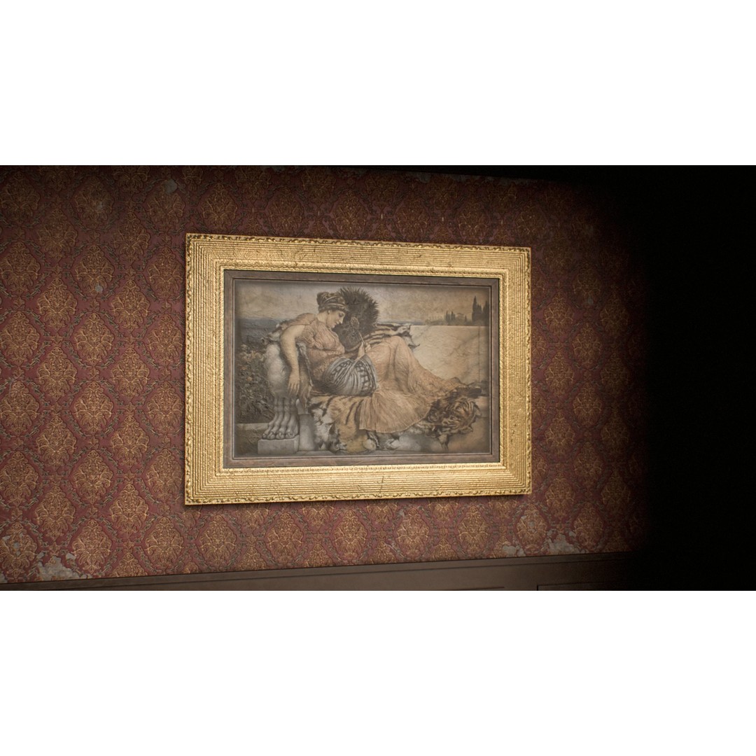 Victorian Paintings 3D Model – PBR Low Poly Game Ready Asset - View 5