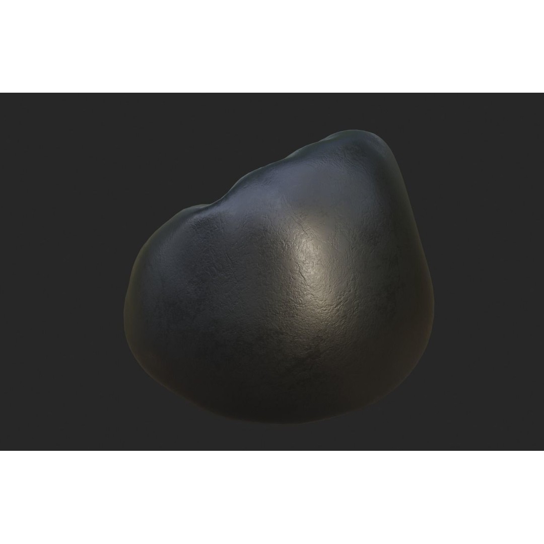 Bean Bag Chair 3D Model – Low Poly Gaming Asset with Foot Rest - View 10