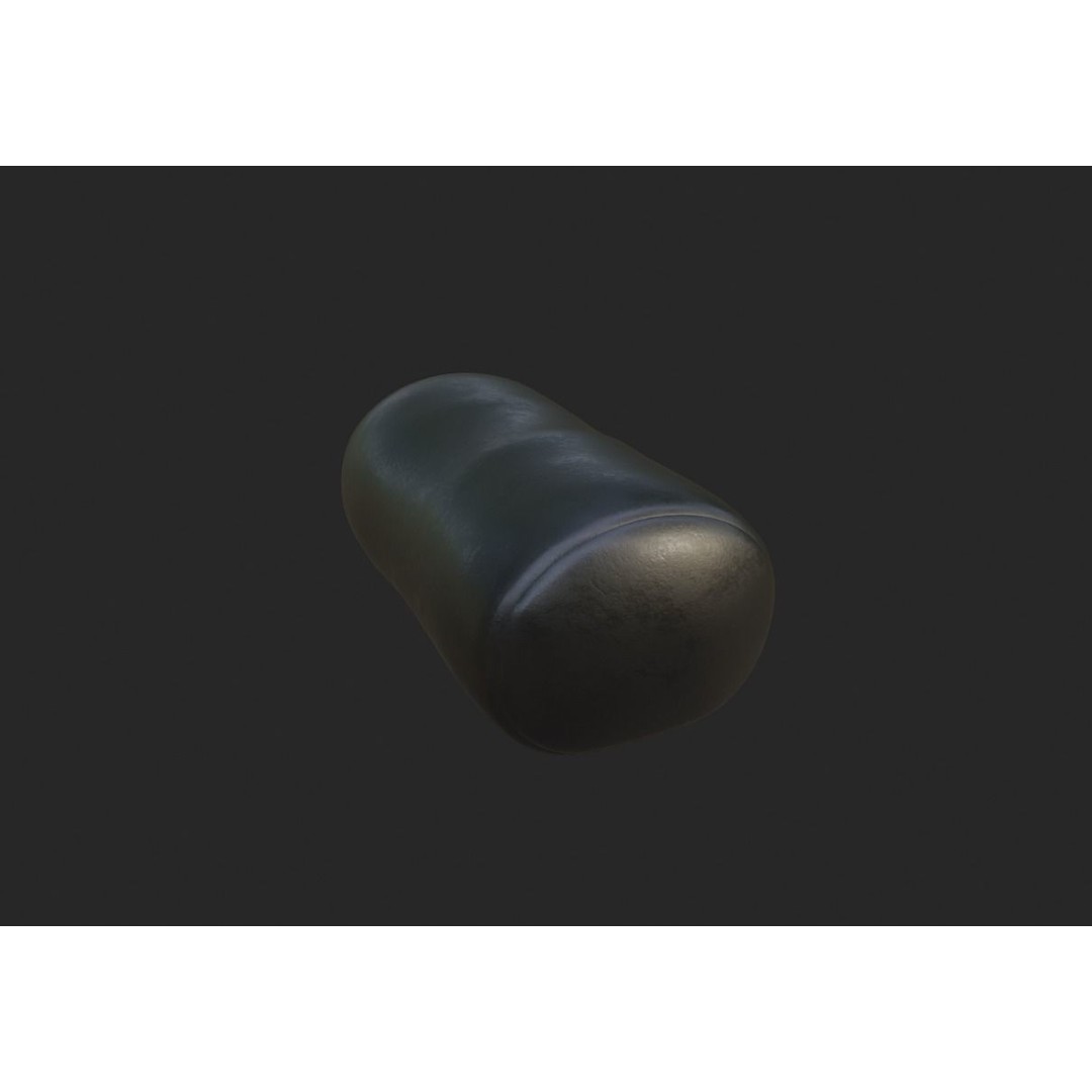 Bean Bag Chair 3D Model – Low Poly Gaming Asset with Foot Rest - View 18
