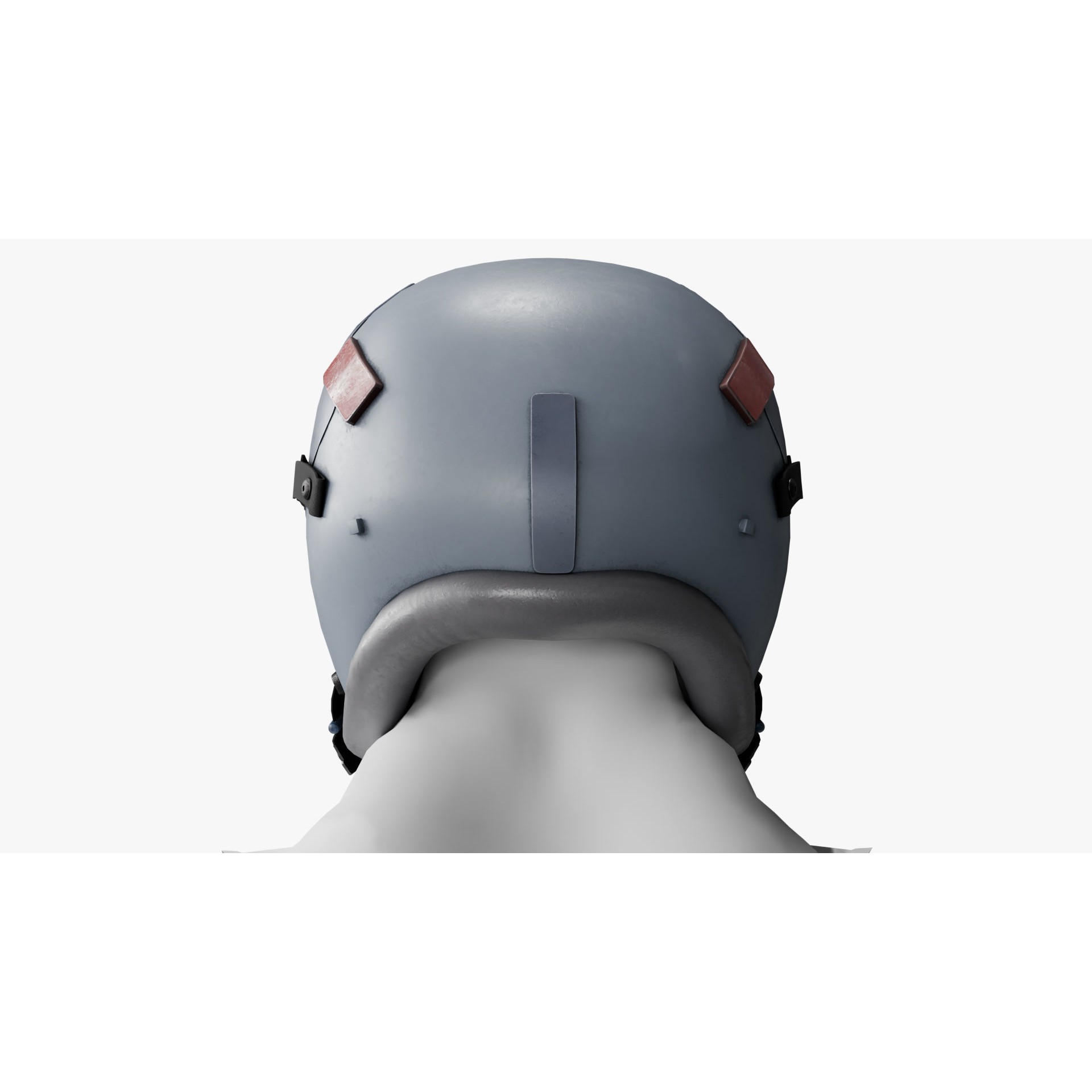 Pilot Helmet - Low-Poly Game-Ready 3D Model - View 10