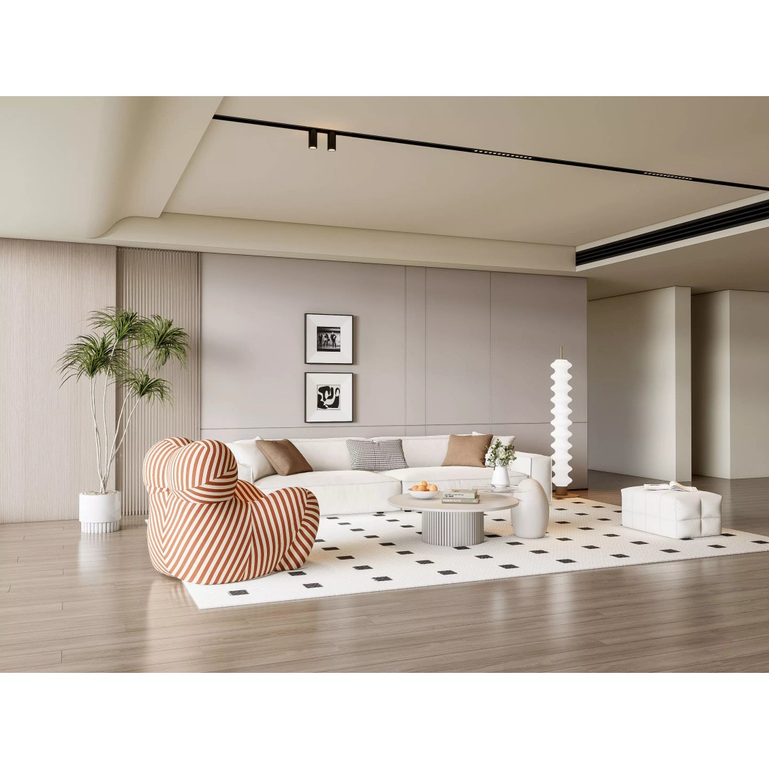 Elegant Living Room 3D Model – High Detail, Customizable Design, FBX - View 18