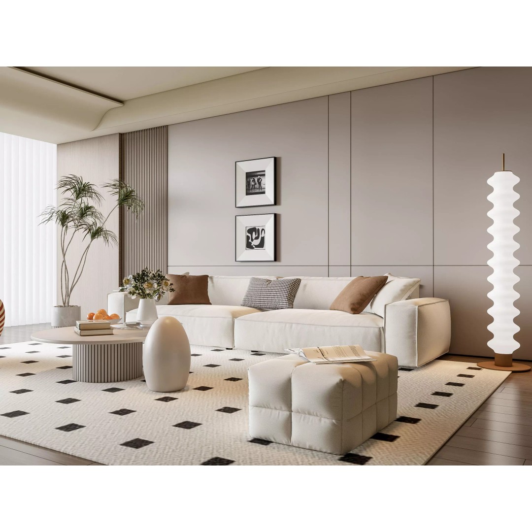 Elegant Living Room 3D Model – High Detail, Customizable Design, FBX - View 8