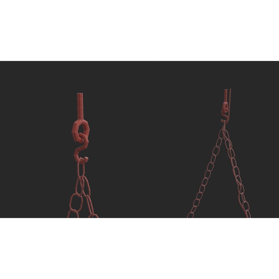 Edison Bulb Lamp Chandeliers 3D Model – Loft Style, Textured, FBX - View 19