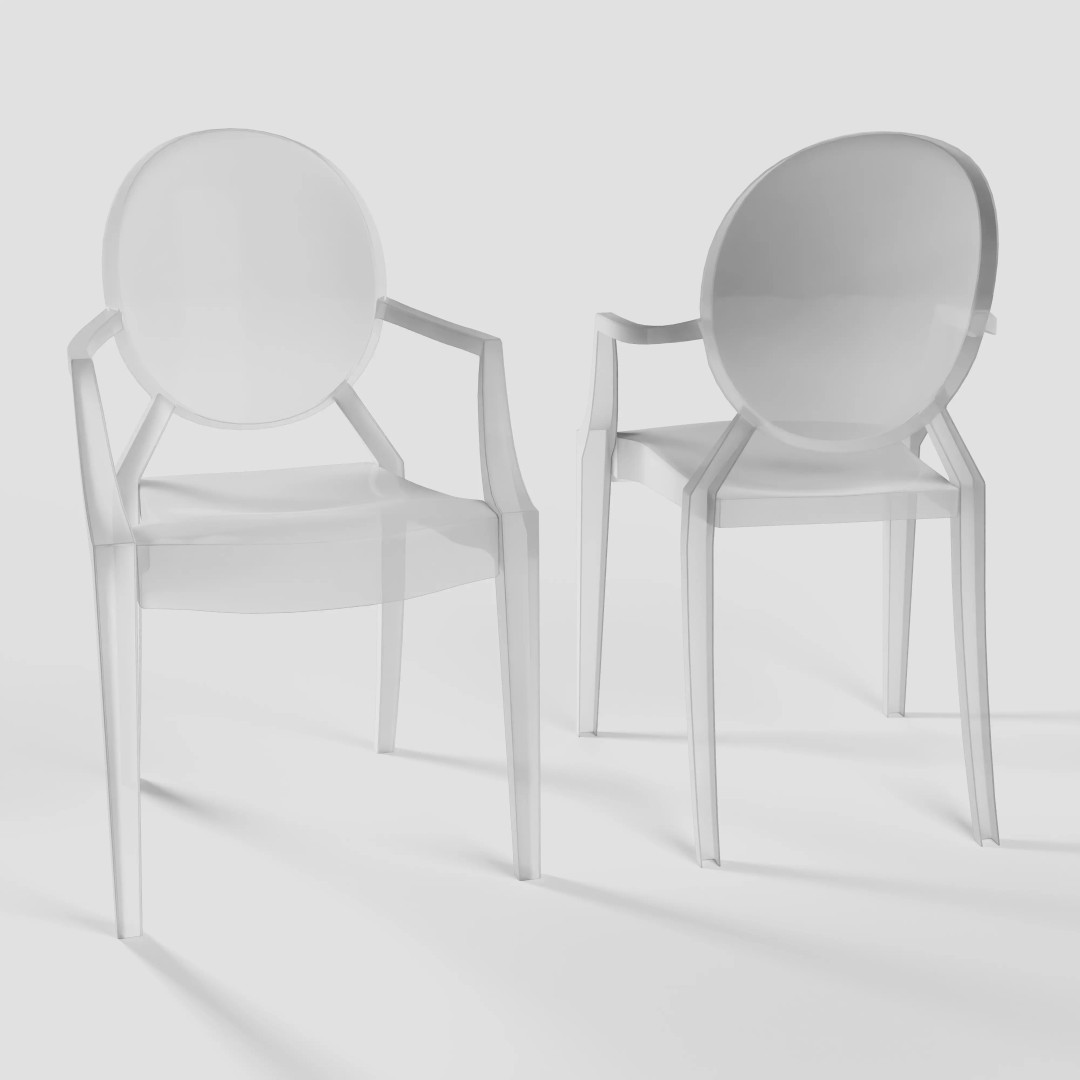 Modern Chair 3D Model – Living Room Collection with PBR Textures - View 10