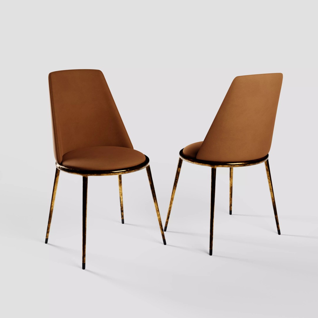 Modern Chair 3D Model – Living Room Collection with PBR Textures - View 15