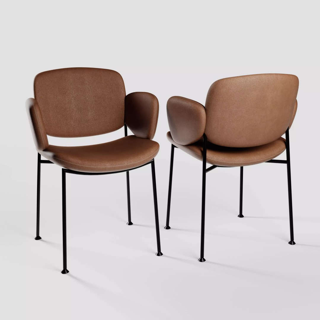 Modern Chair 3D Model – Living Room Collection with PBR Textures - View 16