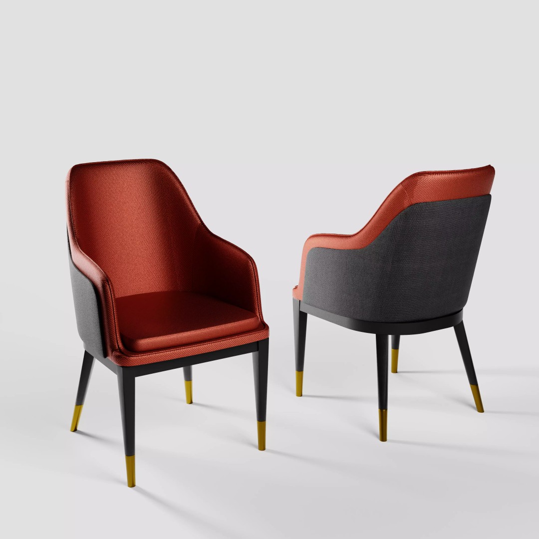 Modern Chair 3D Model – Living Room Collection with PBR Textures - View 19