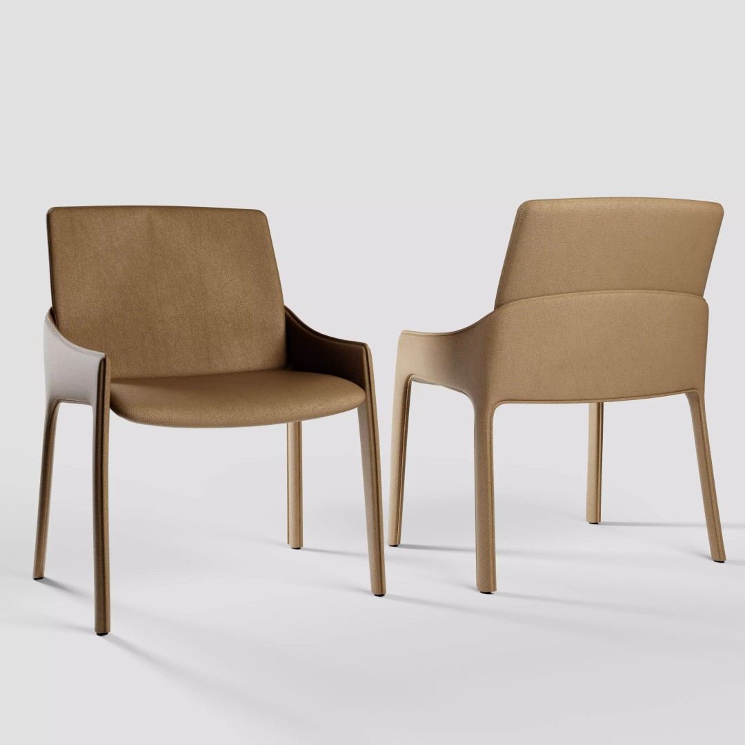 Modern Chair 3D Model – Living Room Collection with PBR Textures - View 5