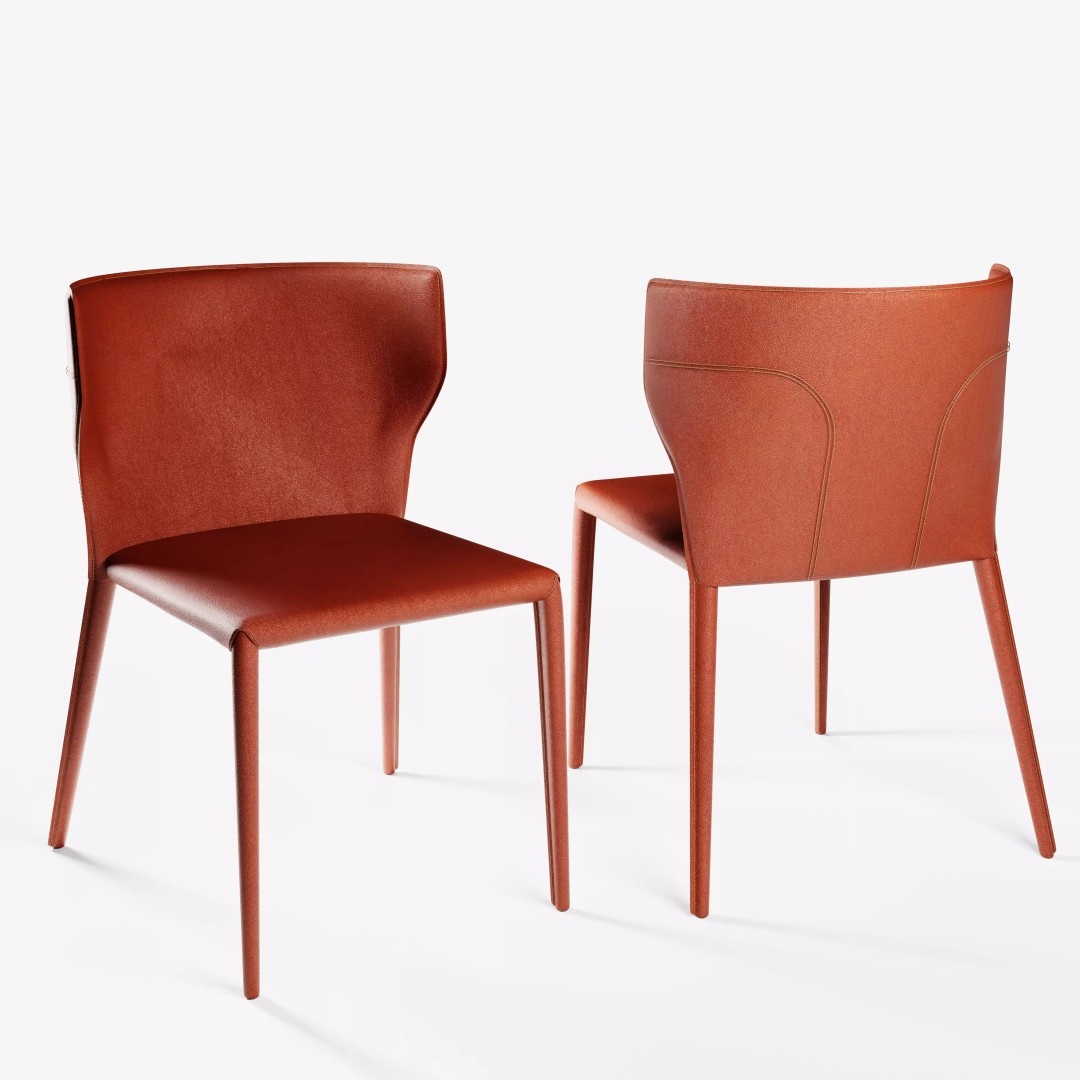 Modern Chair 3D Model – Living Room Collection with PBR Textures - View 7