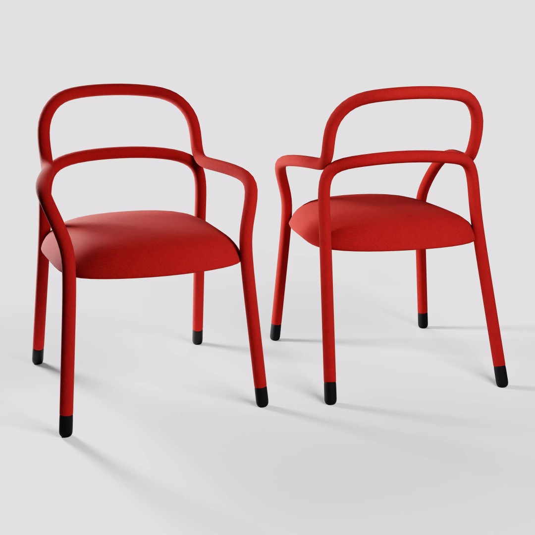 Modern Chair 3D Model – Living Room Collection with PBR Textures - View 8