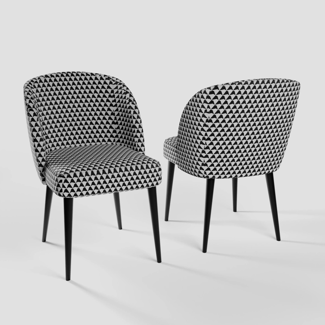 Modern Chair 3D Model – Living Room Collection with PBR Textures - View 9