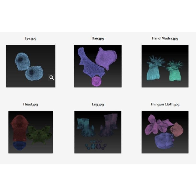 Buddha Abhaya Mudra 3D Model – Low Poly Printable Mesh, FBX, OBJ - View 12