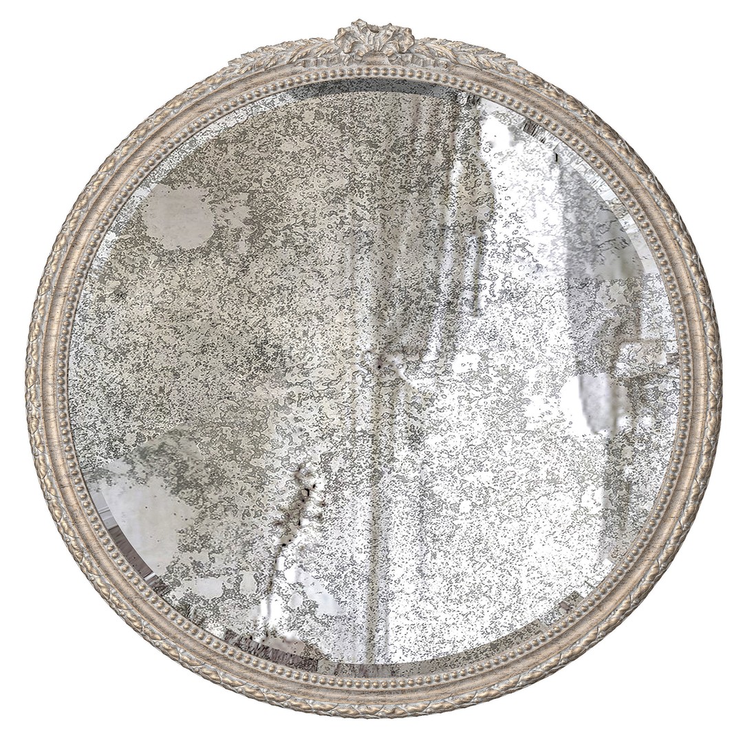 Chairish Louis Mirror Art 3D Model – Classical Rococo Design, FBX - View 3