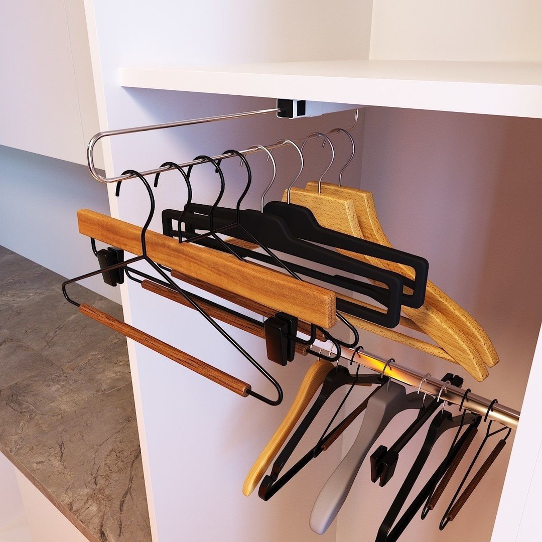 Hooks and Hangers 3D Model – Furniture Fittings Mega Pack, FBX, OBJ