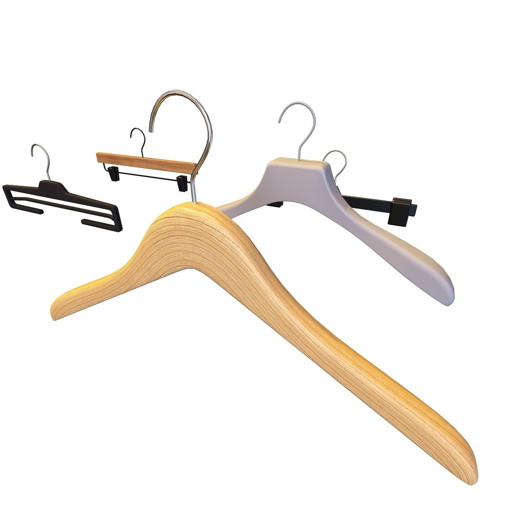 Hooks and Hangers 3D Model – Furniture Fittings Mega Pack, FBX, OBJ - View 11