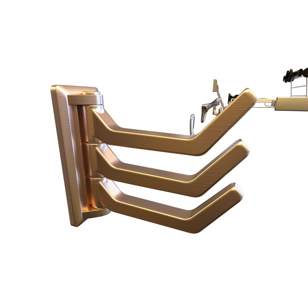 Hooks and Hangers 3D Model – Furniture Fittings Mega Pack, FBX, OBJ - View 23