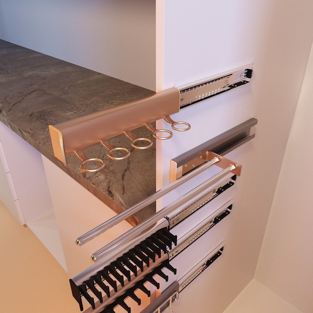 Hooks and Hangers 3D Model – Furniture Fittings Mega Pack, FBX, OBJ - View 28