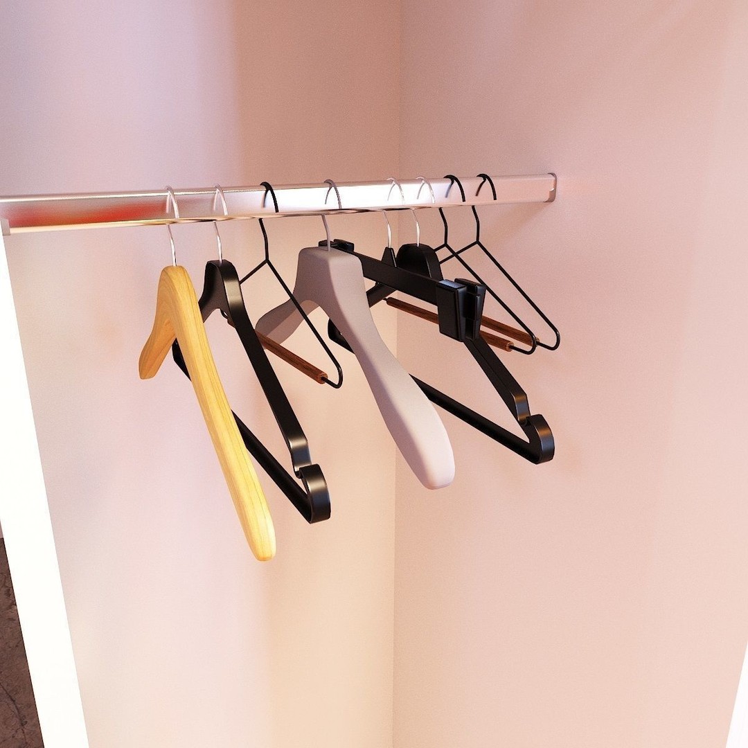 Hooks and Hangers 3D Model – Furniture Fittings Mega Pack, FBX, OBJ - View 30