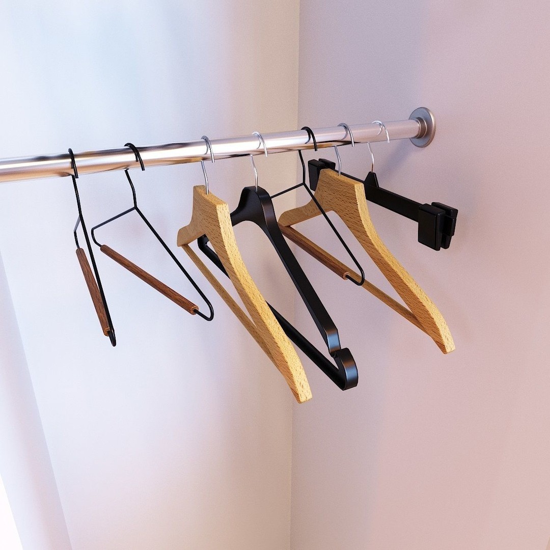 Hooks and Hangers 3D Model – Furniture Fittings Mega Pack, FBX, OBJ - View 31