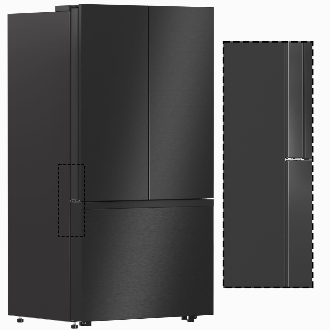 Samsung Appliance Collection 04 3D Model – High-Resolution Kitchen Set, OBJ & 3dsMax - View 6