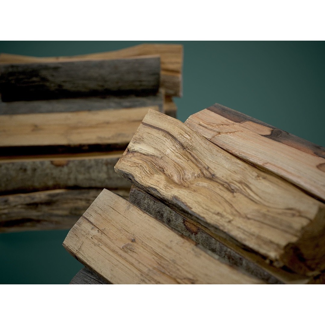 Firewood 3D Model – Low Poly Outdoor Prop, FBX Game Asset - View 15