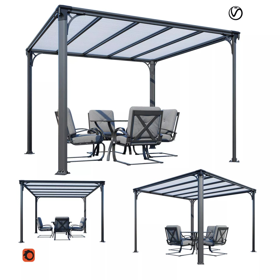 Milano Palram Streetwear Set 3D Model – Contemporary Design, V-Ray & Corona - View 2