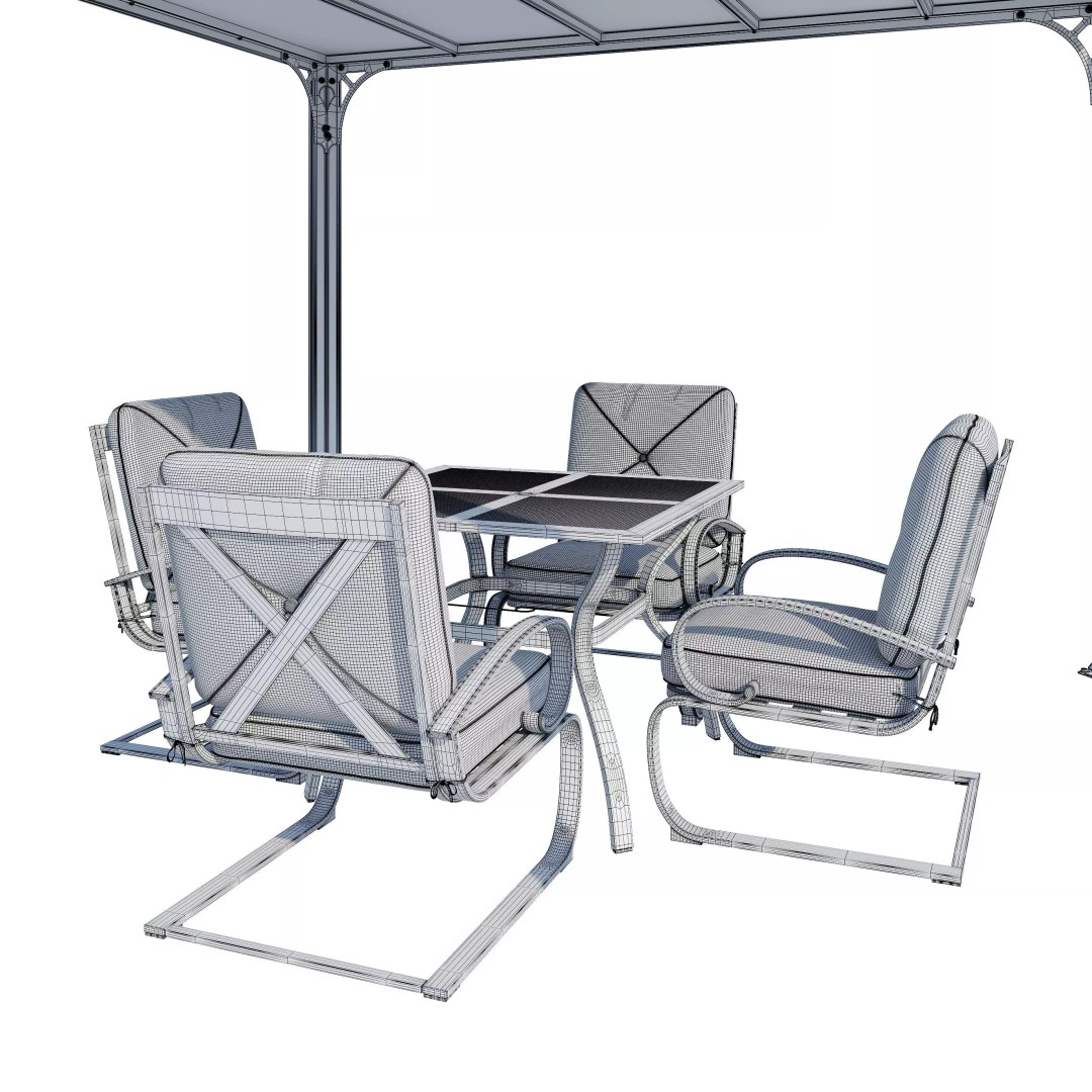 Milano Palram Streetwear Set 3D Model – Contemporary Design, V-Ray & Corona - View 22