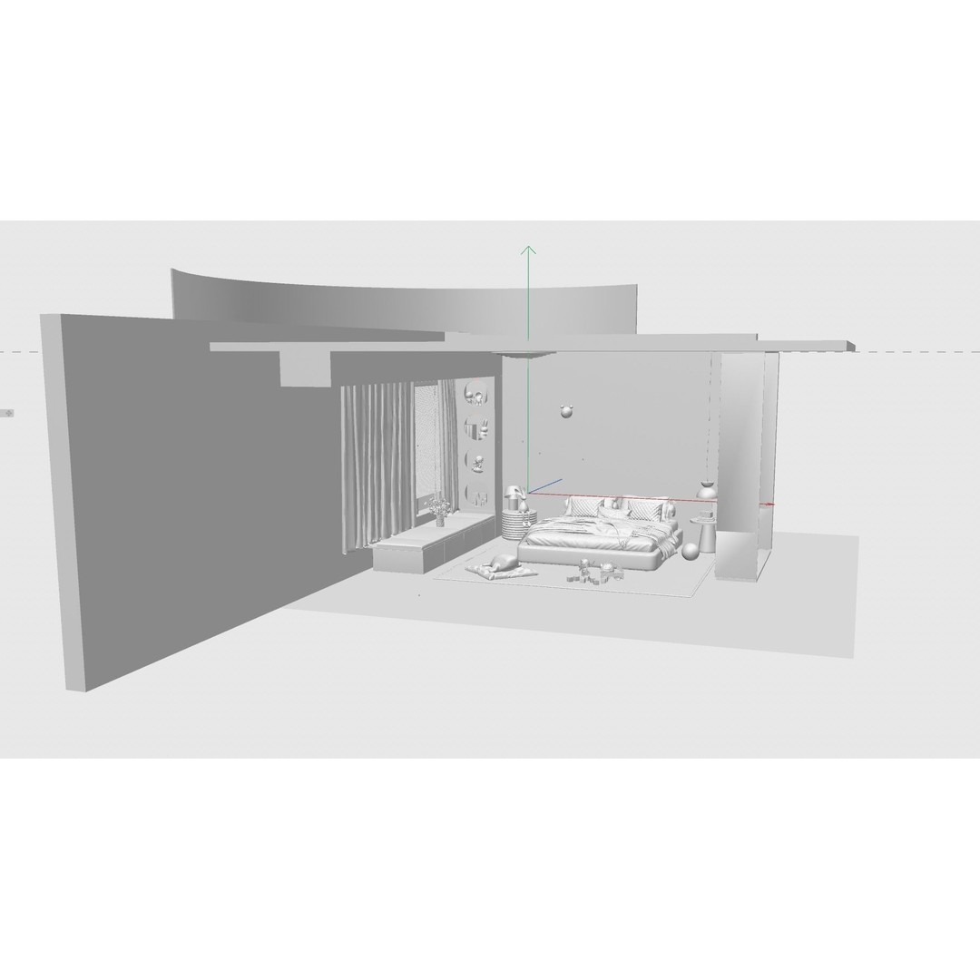 Child Bedroom 3D Model – Realistic Interior Scene, FBX, OBJ