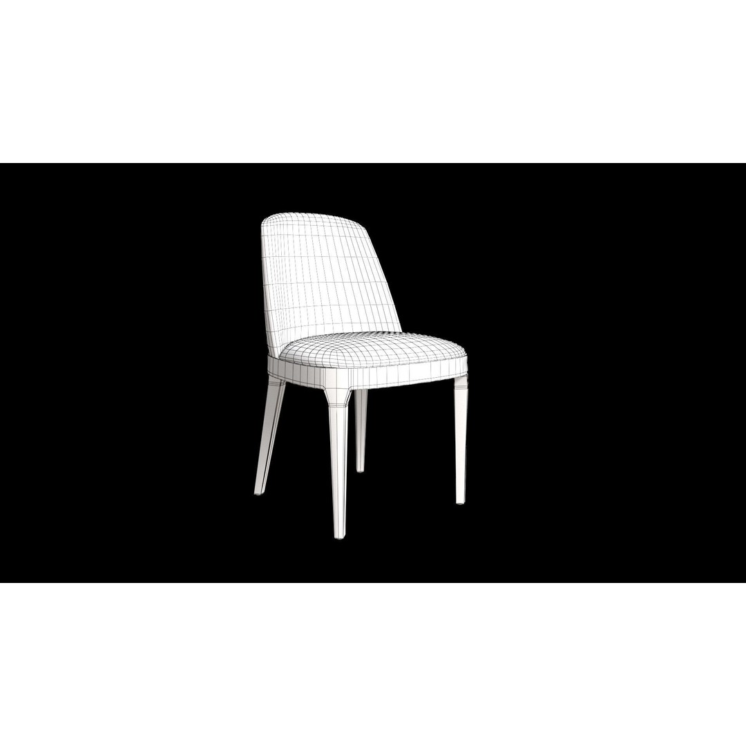 Chair LV 103 3D Model – High Poly PBR Furniture Asset, FBX, OBJ - View 3