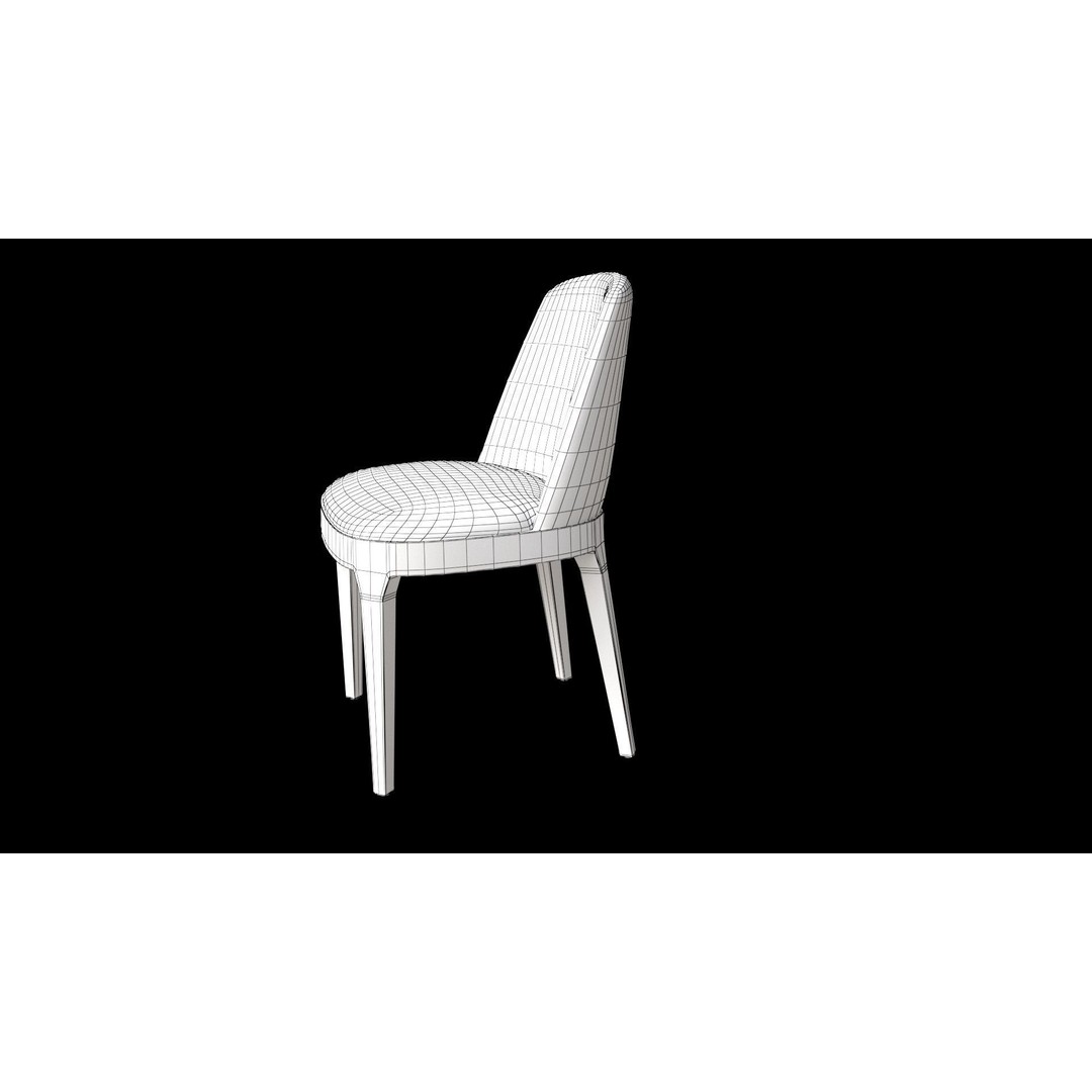 Chair LV 103 3D Model – High Poly PBR Furniture Asset, FBX, OBJ - View 7