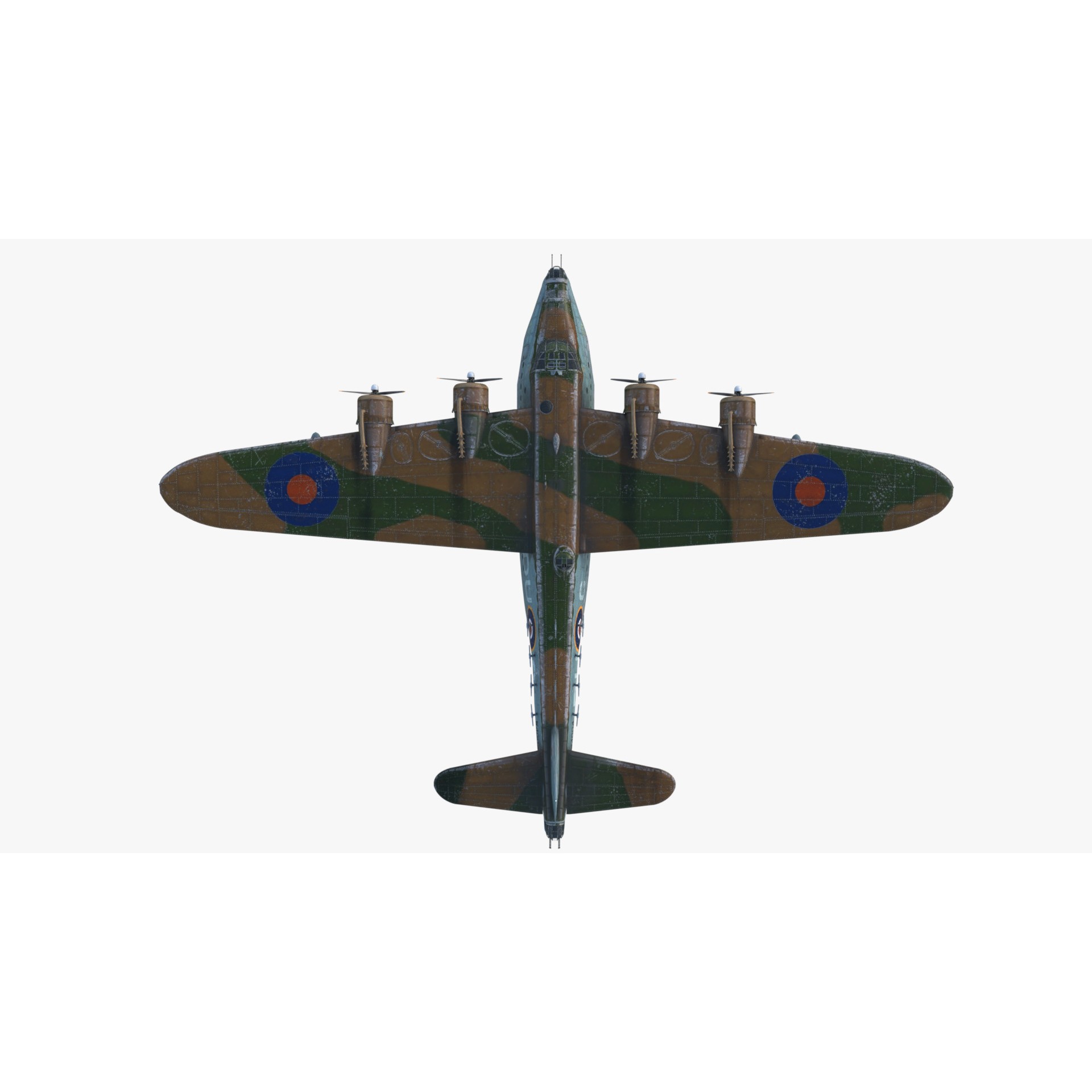 Short S.25 Sunderland - Low-Poly Game-Ready 3D Model - View 14