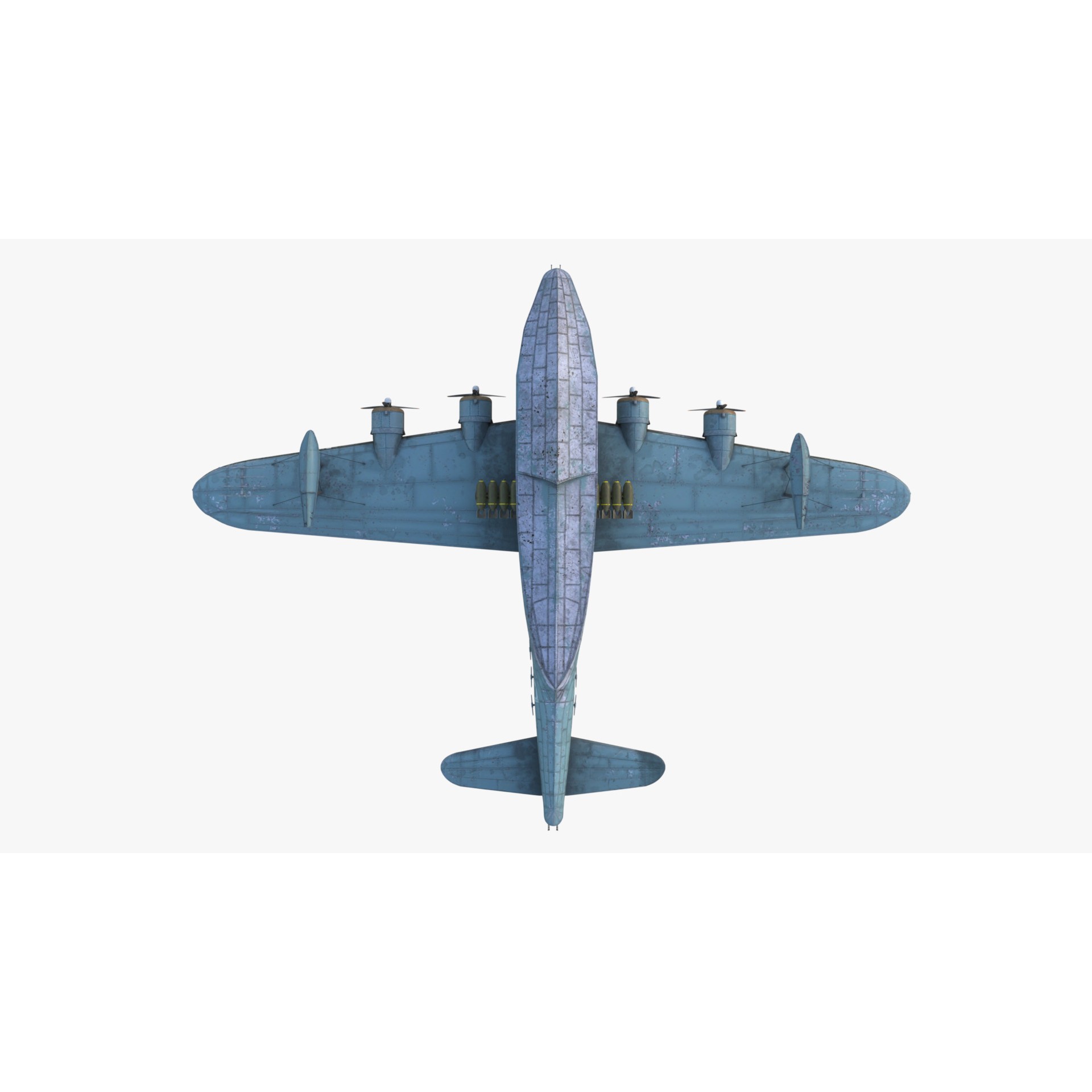 Short S.25 Sunderland - Low-Poly Game-Ready 3D Model - View 15