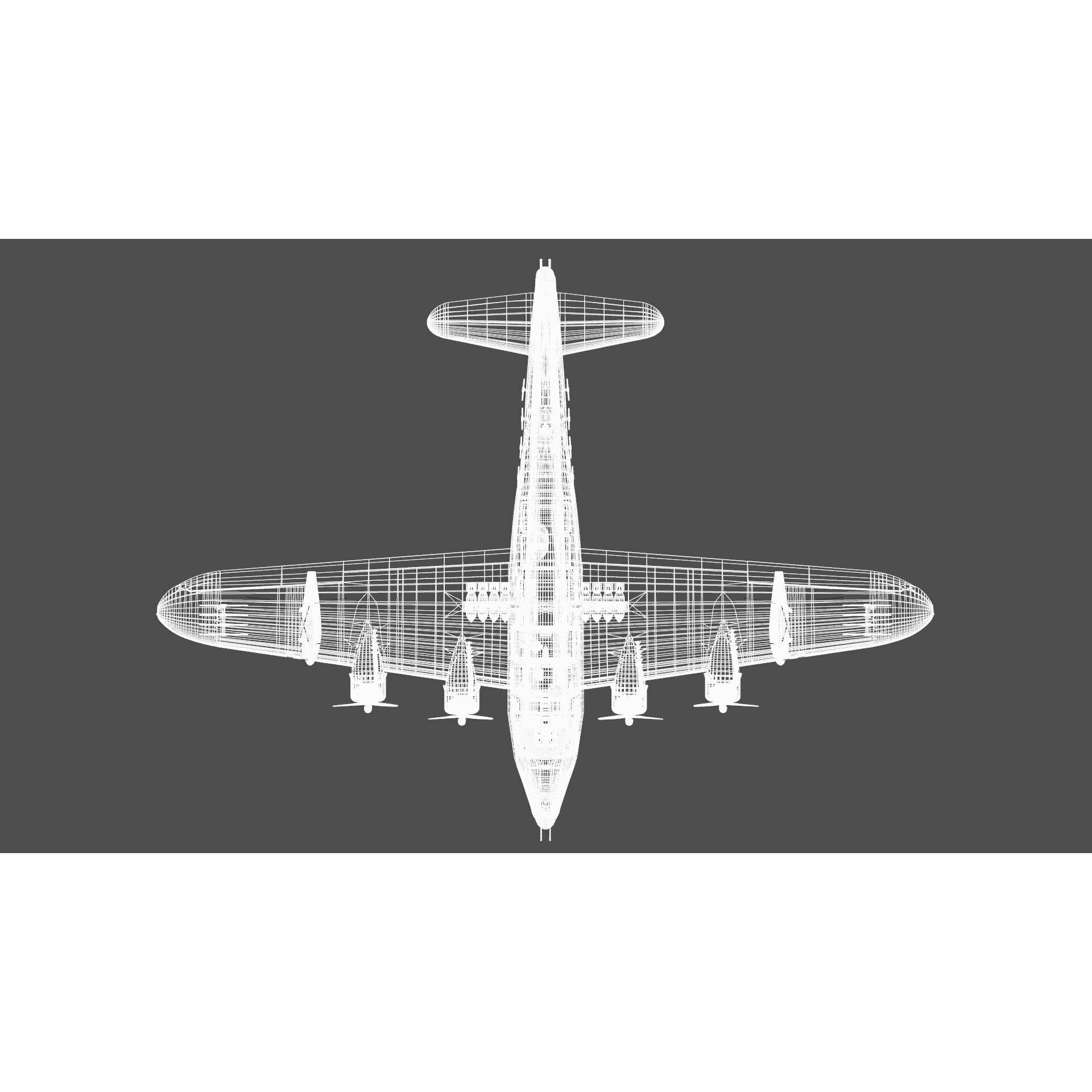 Short S.25 Sunderland - Low-Poly Game-Ready 3D Model - View 26