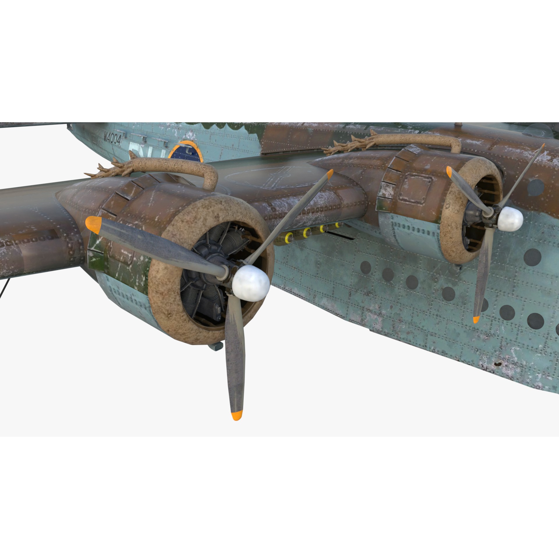 Short S.25 Sunderland - Low-Poly Game-Ready 3D Model - View 5