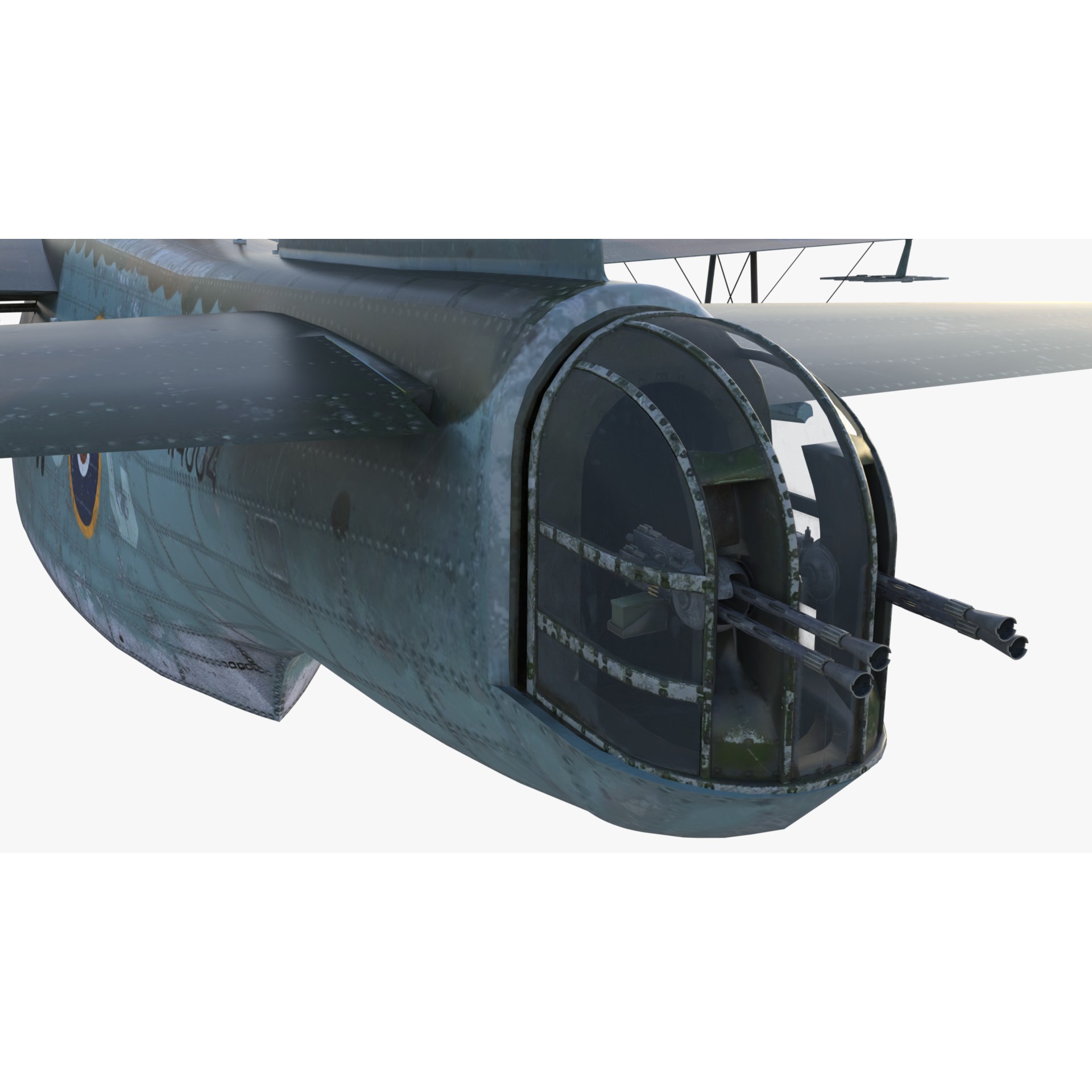 Short S.25 Sunderland - Low-Poly Game-Ready 3D Model - View 7