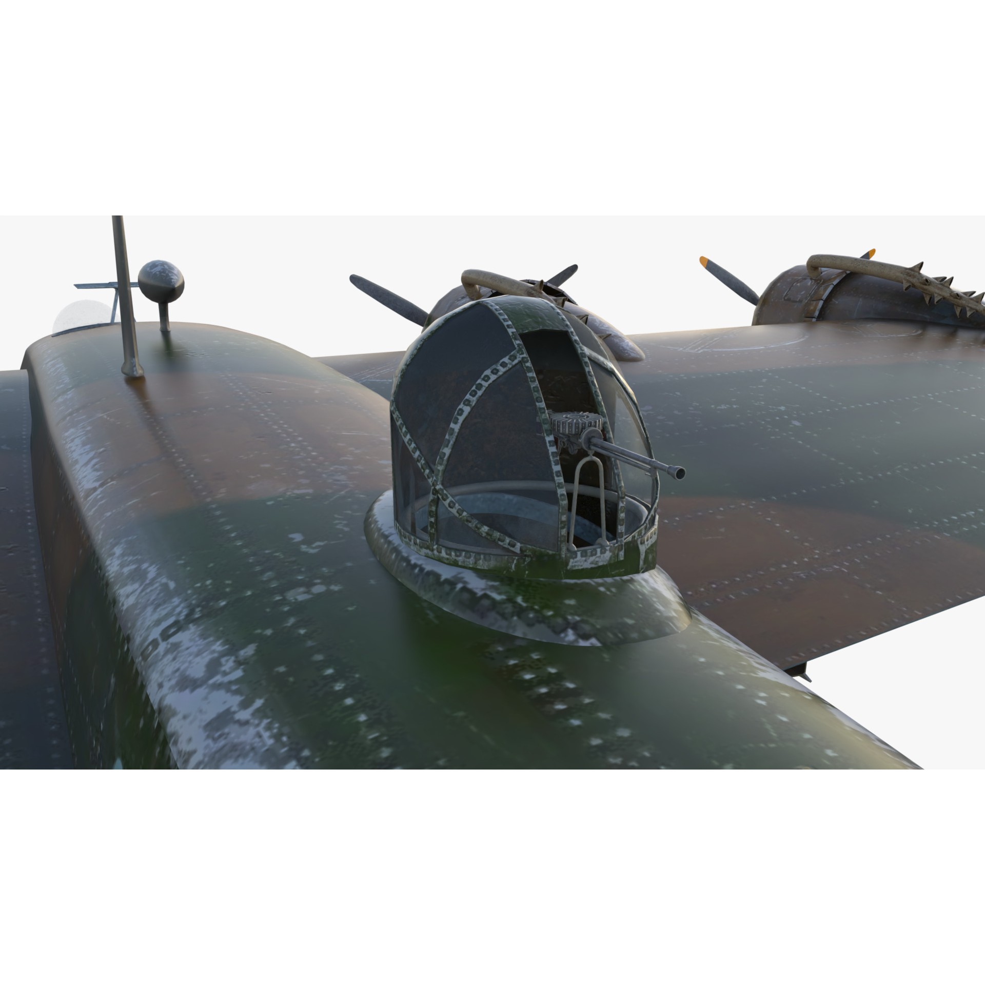 Short S.25 Sunderland - Low-Poly Game-Ready 3D Model - View 9