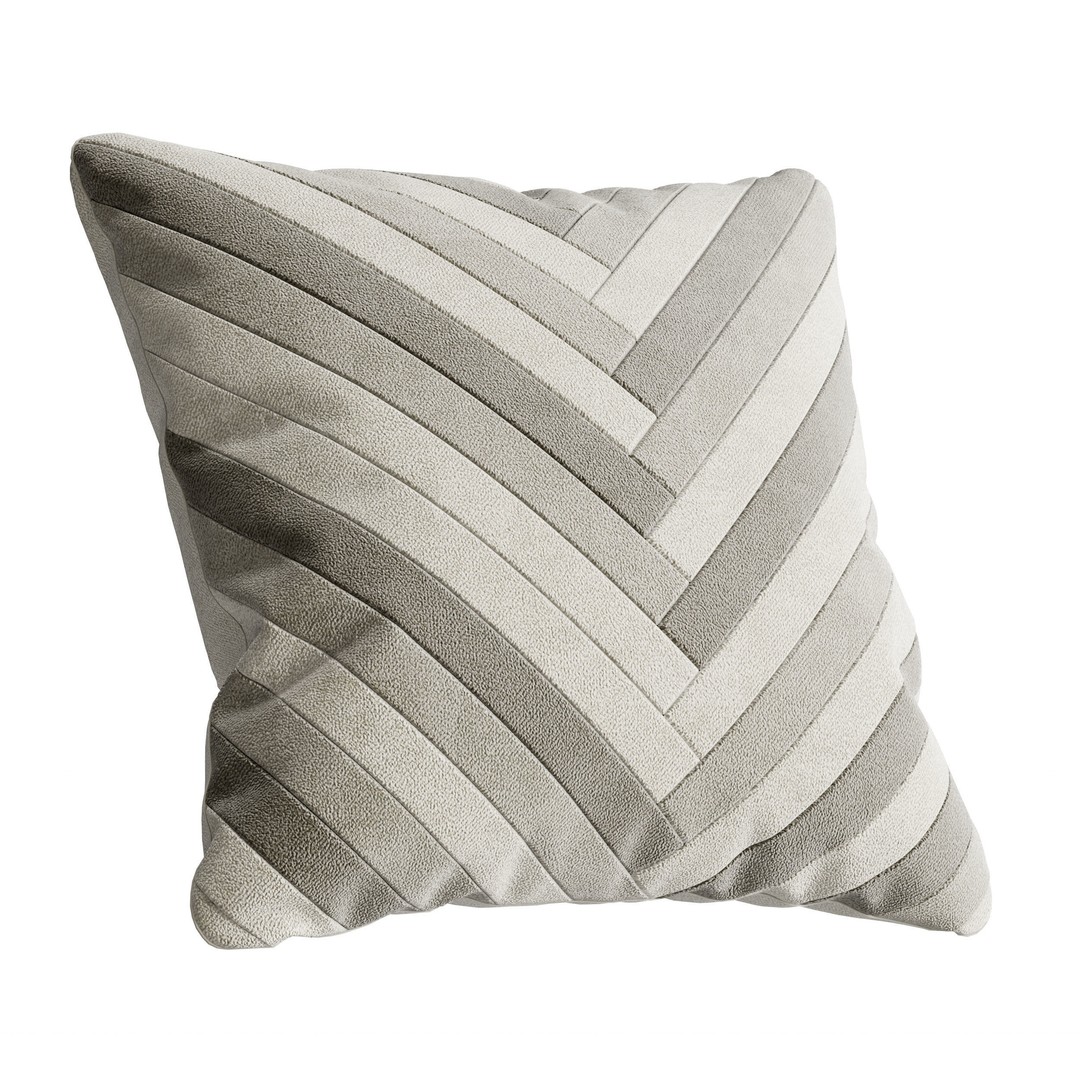 Seat Pillows 3D Model – Cozy Cushions for Window Seats, FBX