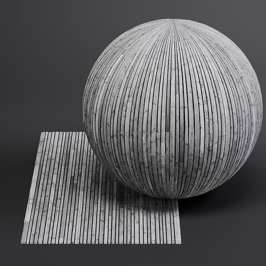 Wood Facade 3D Model – Timber Cladding PBR Textures, 8K Seamless - View 17