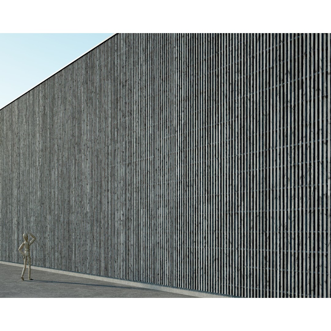 Wood Facade 3D Model – Timber Cladding PBR Textures, 8K Seamless - View 30