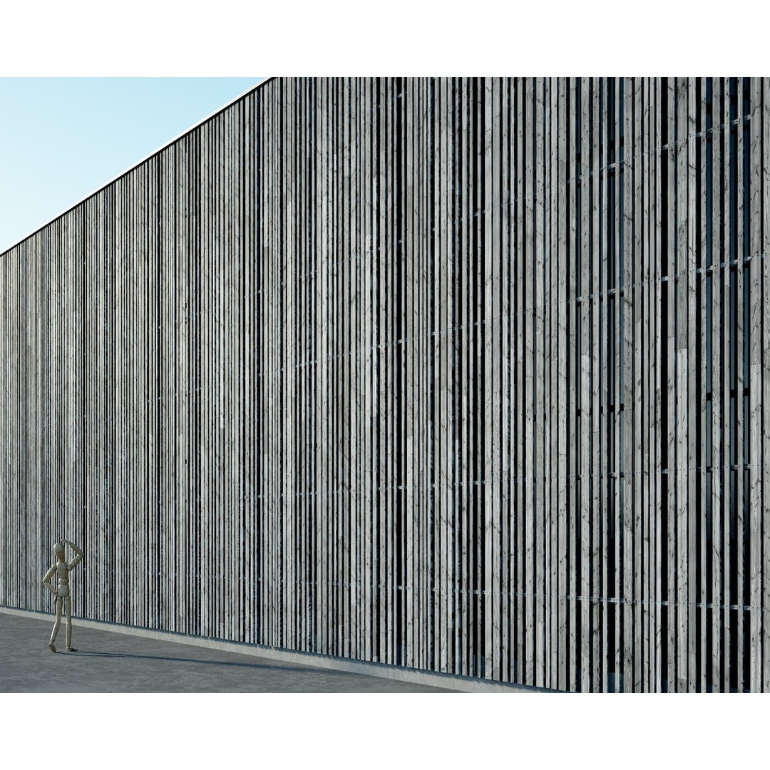 Wood Facade 3D Model – Timber Cladding PBR Textures, 8K Seamless - View 42