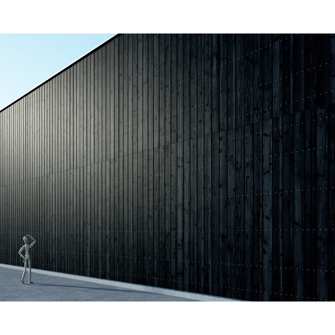 Wood Facade 3D Model – Timber Cladding PBR Textures, 8K Seamless - View 68